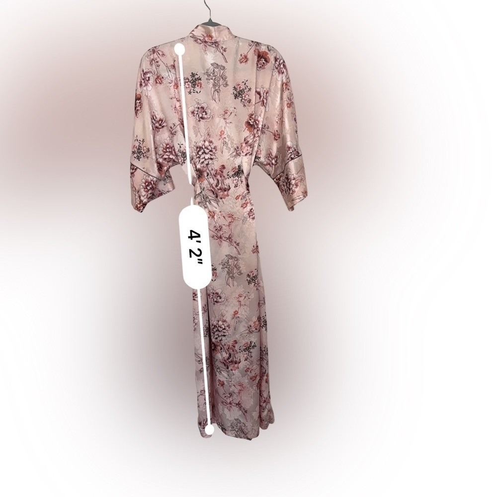 Jones New York Pink Floral Women's Robe Size Medium - Picture 6 of 6